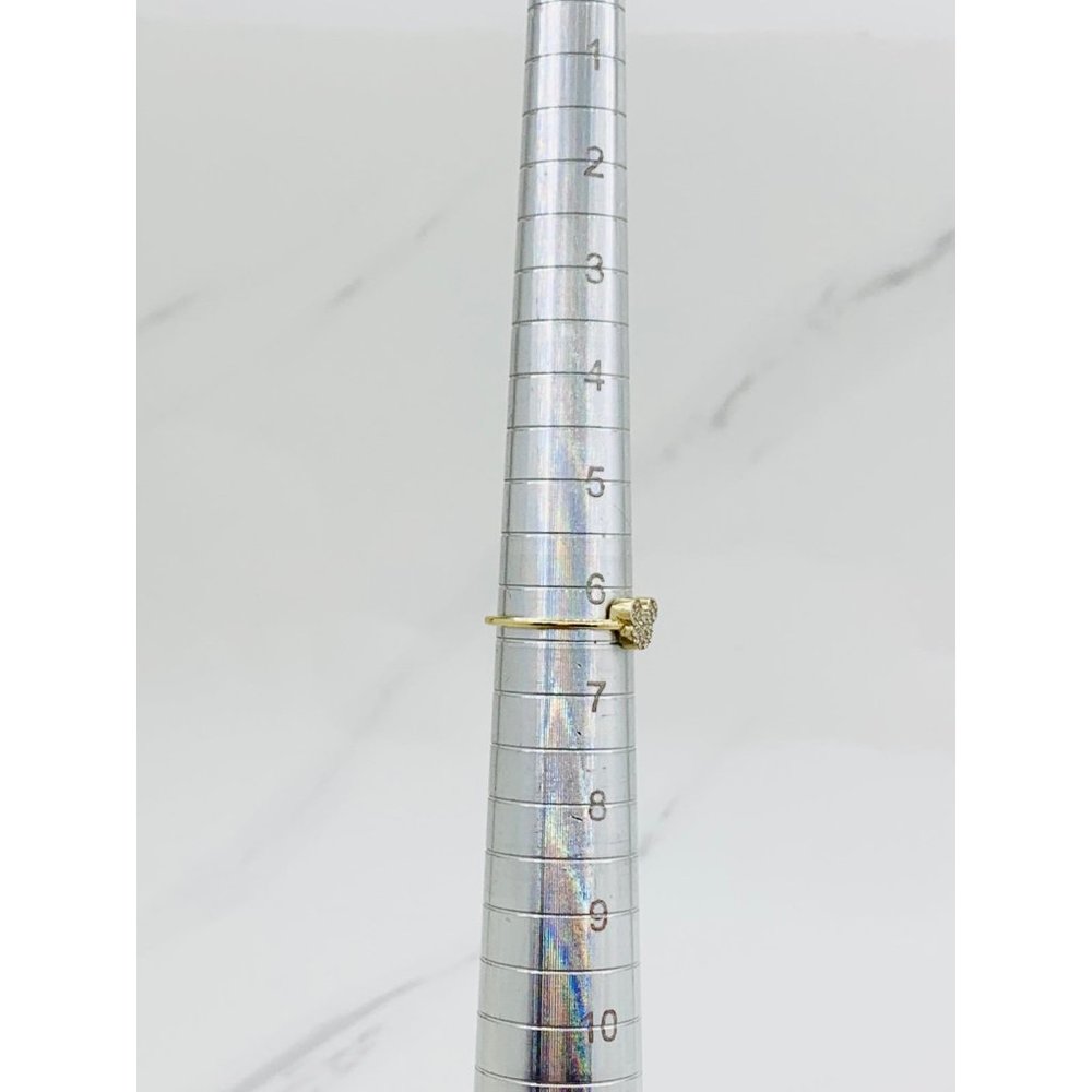 10k Solid Gold Ring Minimalist Stackable Size 6.5 - image 5